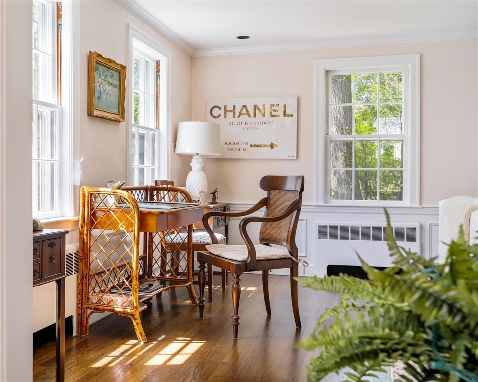 81 Hampshire Road Wellesley, MA 02481 - Photo 4 of 28 a view of a dining room with furniture and a window