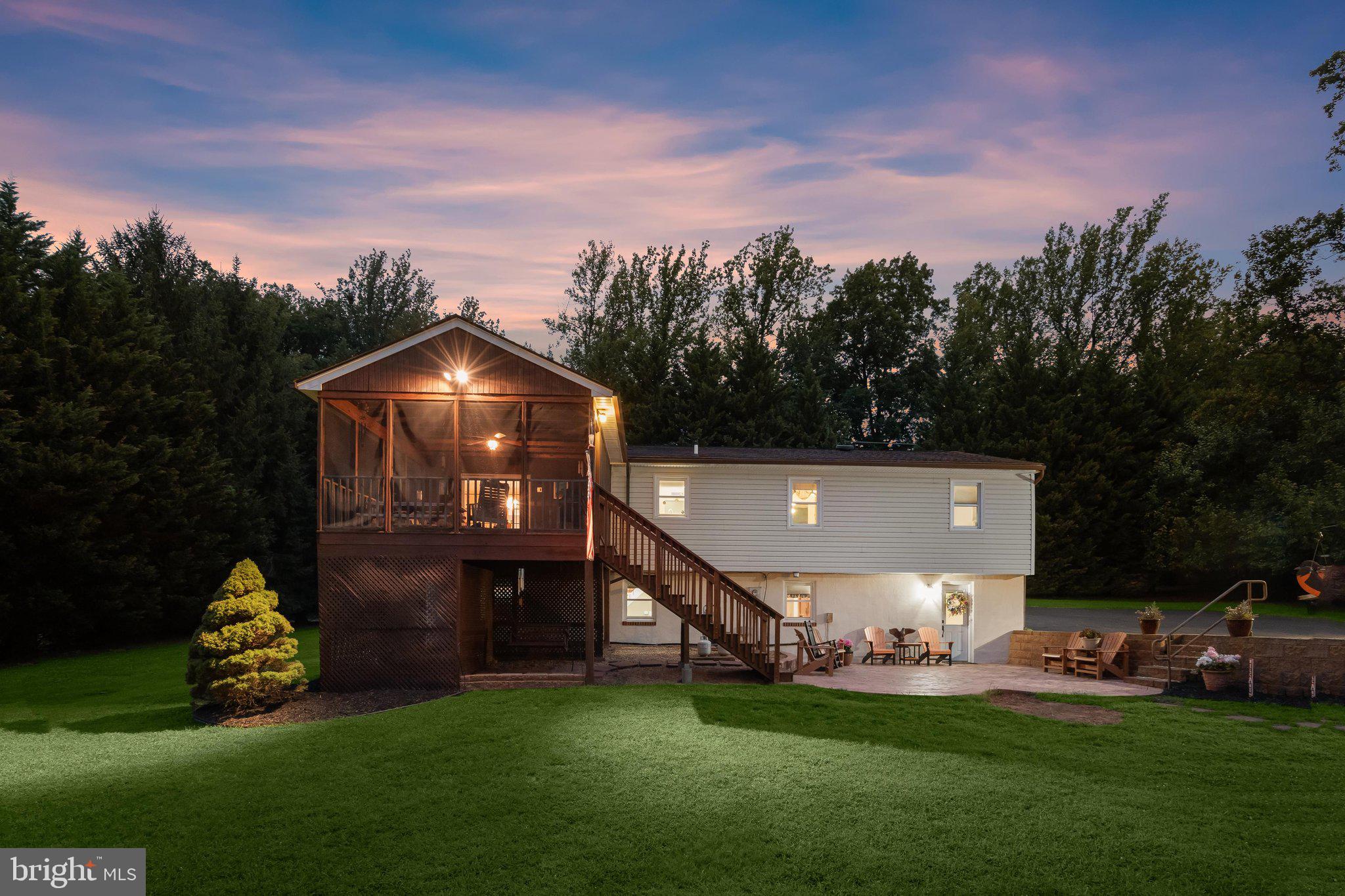7079 Riley Road Warrenton, VA 20187 - Photo 83 of 97 Twilight Rear of Home
