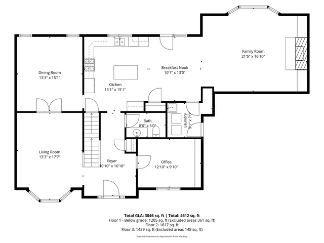 a picture of a floor plan