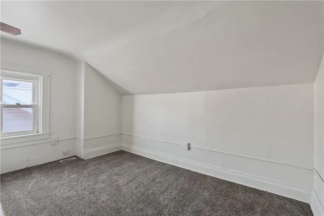 an empty room with cabinet