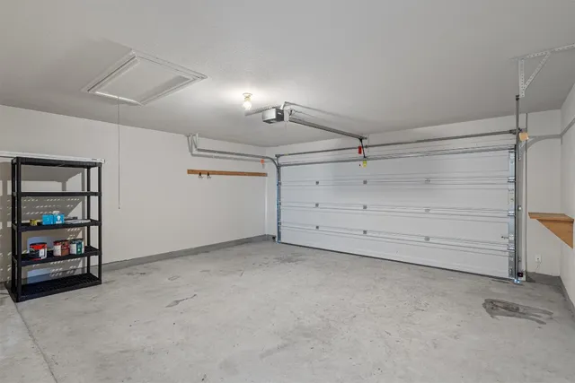 a view of a garage room