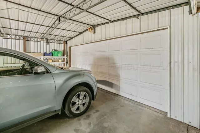 a view of a room with racks