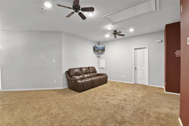 a room with furniture and closet