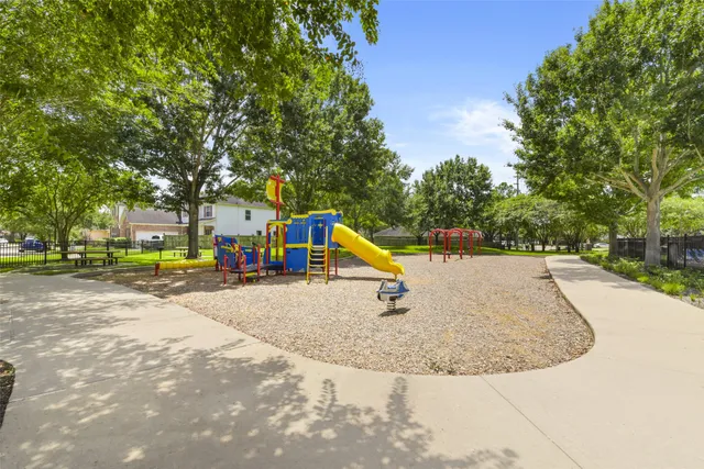 a view of a backyard with a garden