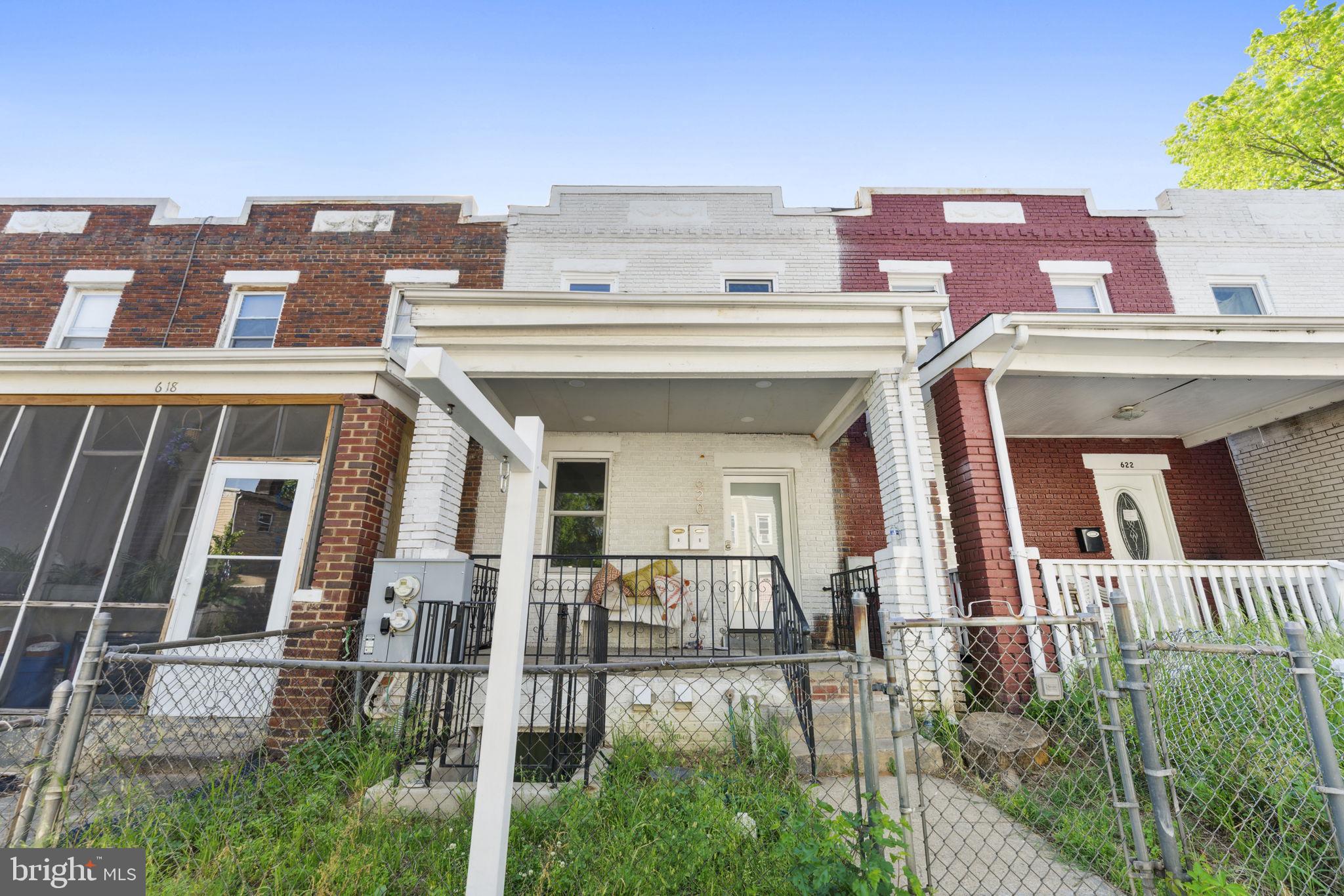 620 20th Street Northeast, Unit B Washington, DC 20002 - Photo 15 of 18 front view of a house with a porch