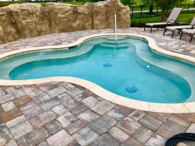 a view of a swimming pool