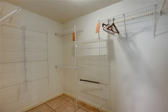 a view of a walk in closet