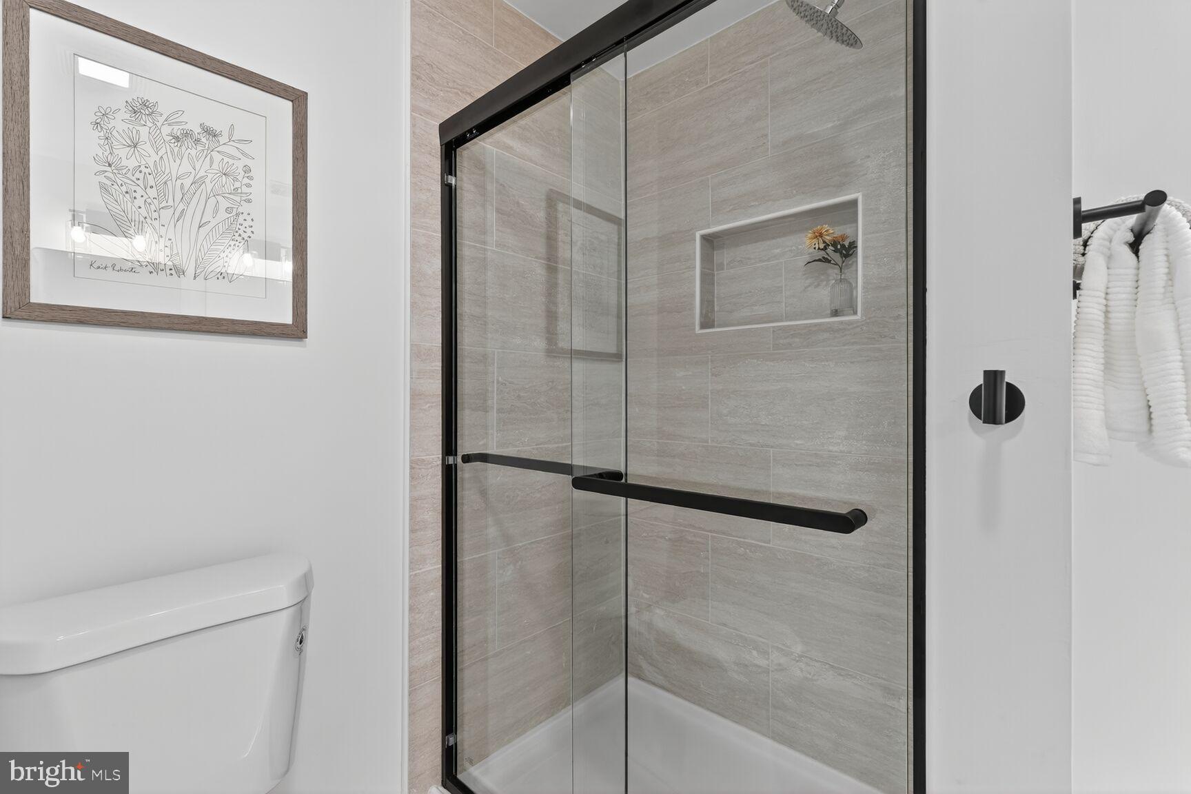 10238 Capitol View Avenue Silver Spring, MD 20910 - Photo 12 of 25 SHOWER WITH NICHE AND GLASS DOOR