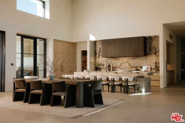 a kitchen with lots of counter top space