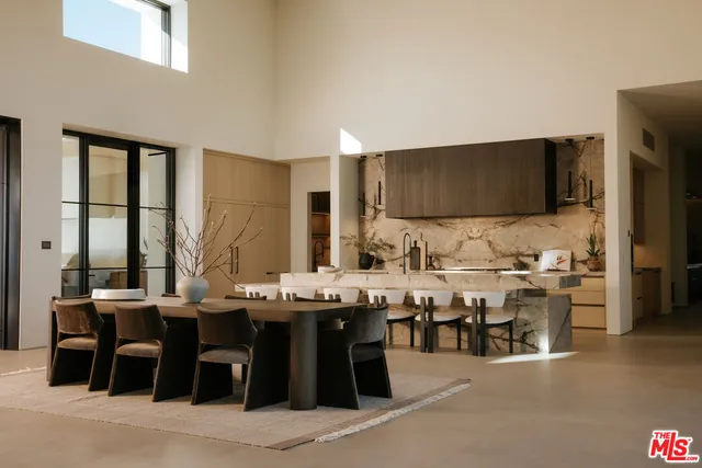 a kitchen with lots of counter top space
