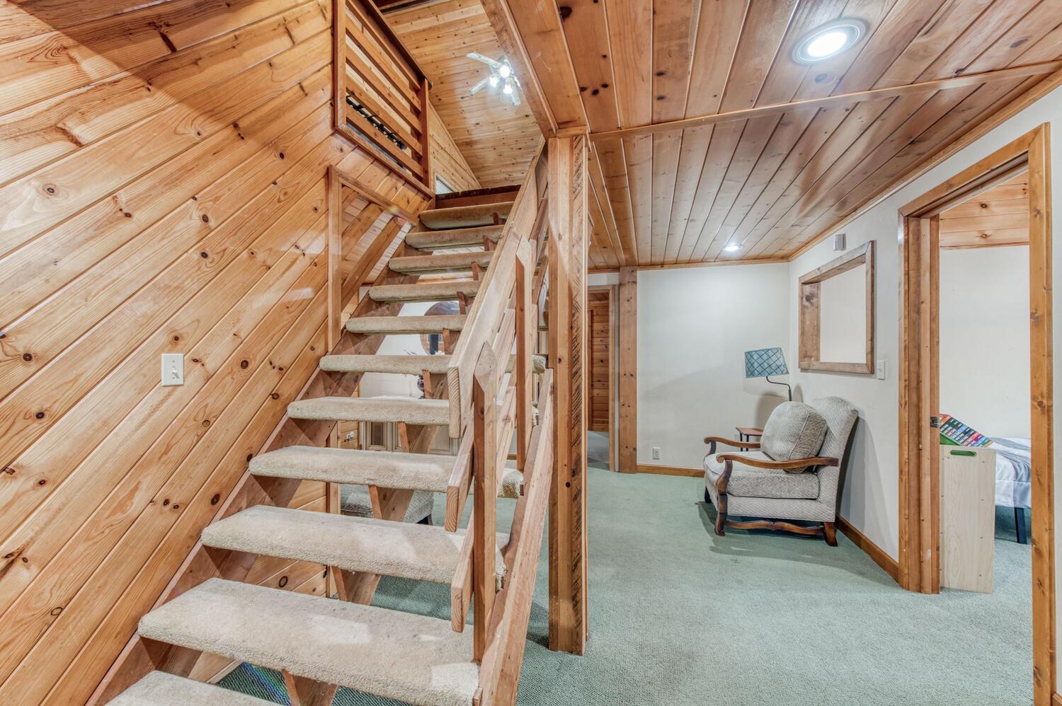 49376 House Ranch Road O'Neals, CA 93645 - Photo 45 of 70 a view of staircase with wooden floor and stairs