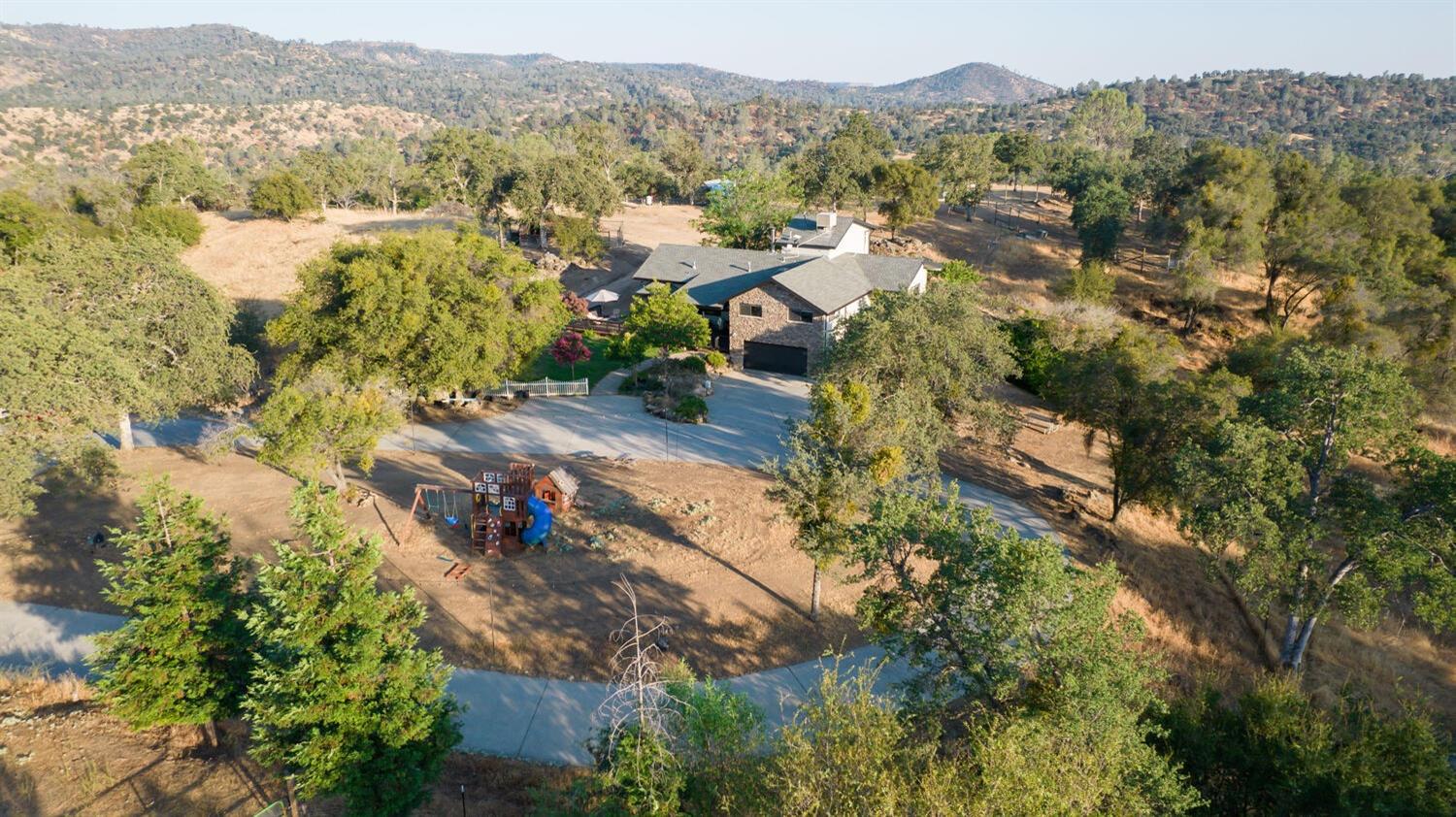 49376 House Ranch Road O'Neals, CA 93645 - Photo 65 of 70 an aerial view of residential house with outdoor space