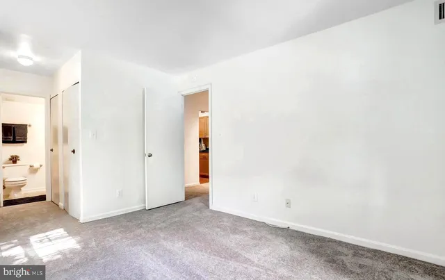 a view of an empty room