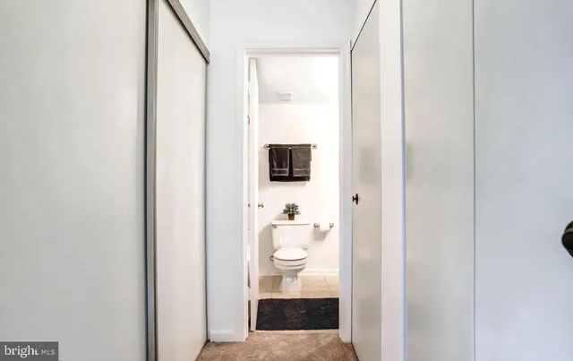 a bathroom with a toilet