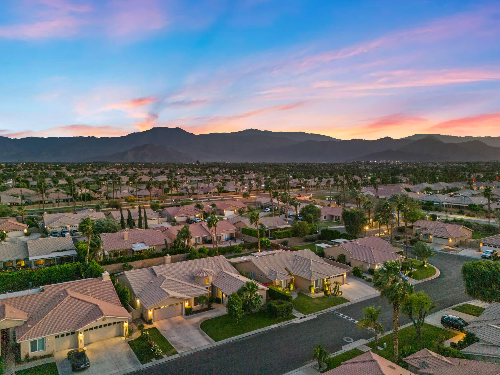 80543 Philadelphia Avenue Indio, CA 92201 - Photo 46 of 46 an aerial view of residential houses and outdoor space