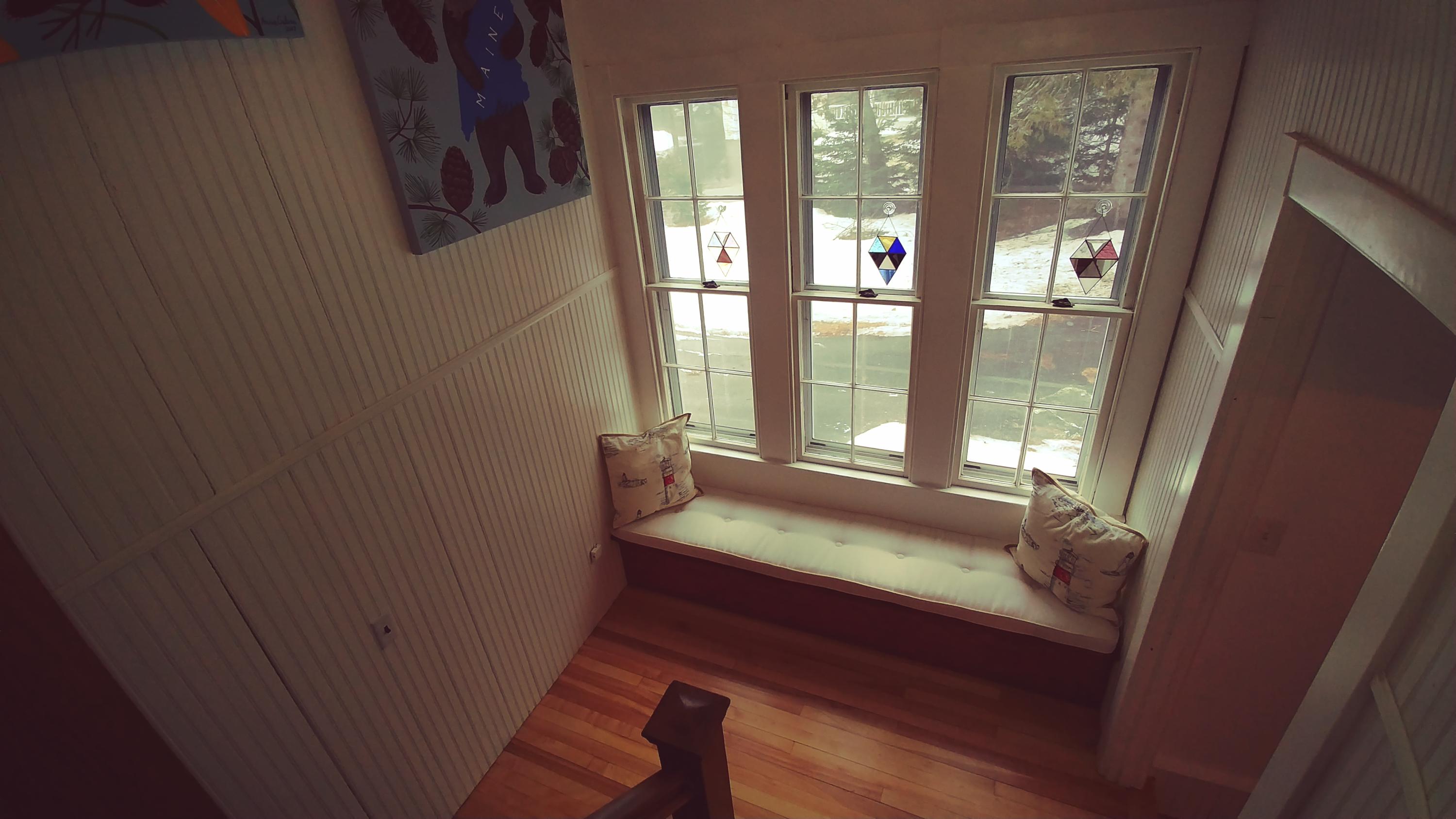 3 Avon Road Cape Elizabeth, ME 04107 - Photo 23 of 23 3 Avon Rd. down the stairs window seat