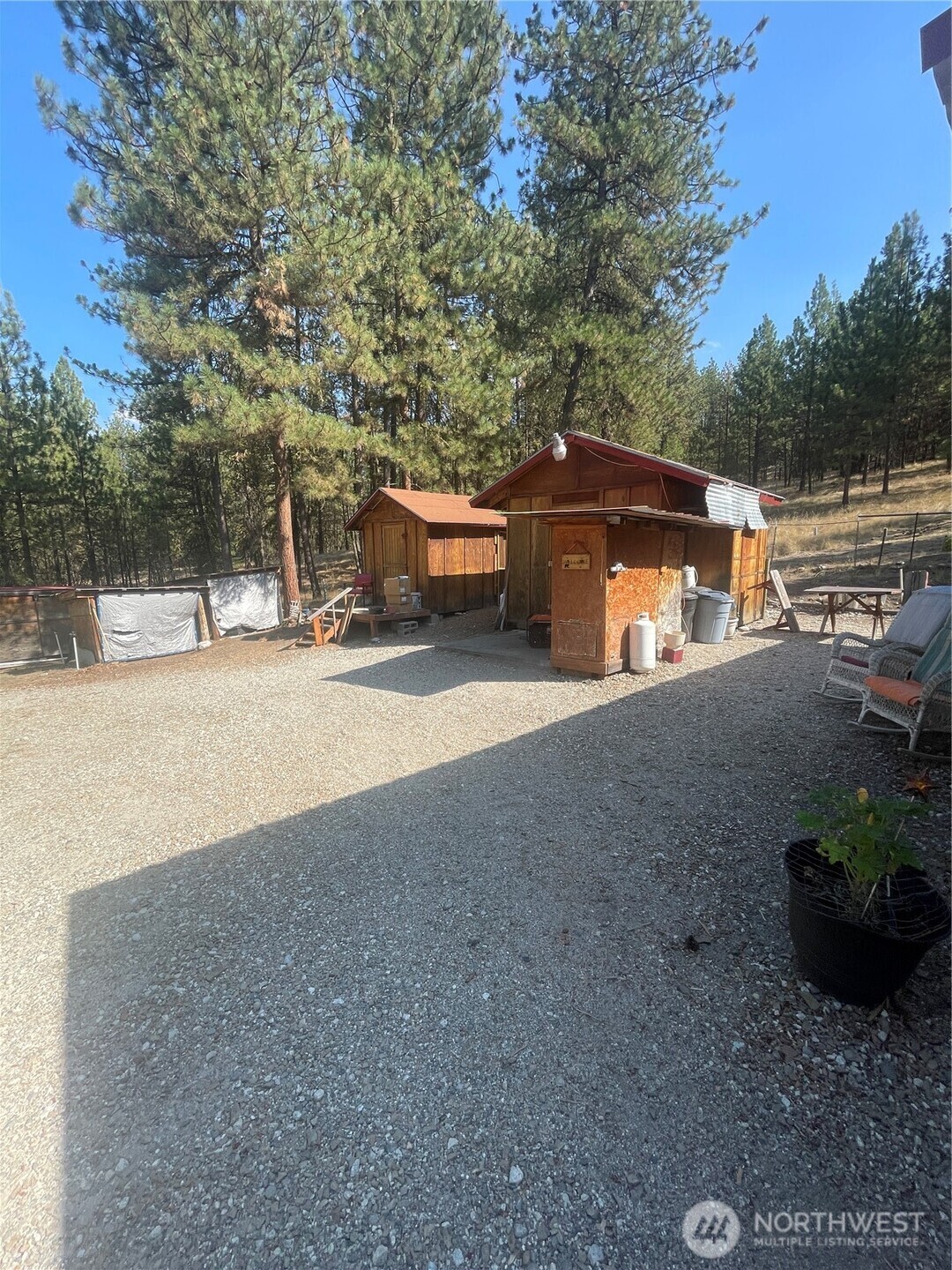 12 Caribou Road Tonasket, WA 98855 - Photo 12 of 37 a view of a yard with an outdoor space