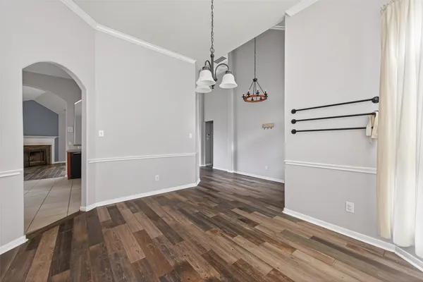 a view of livingroom with hardwood floor and window