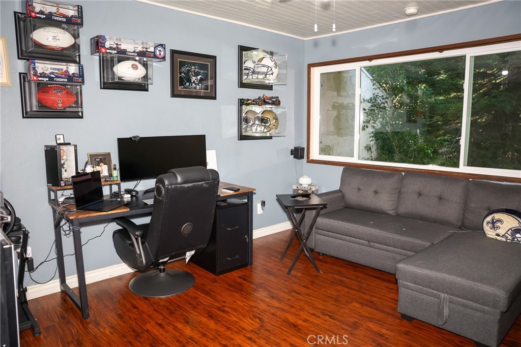 2216 El Capitan Drive Riverside, CA 92506 - Photo 17 of 39 a view of a workspace with furniture and a window