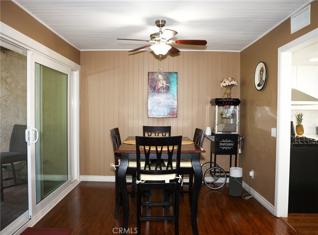 2216 El Capitan Drive Riverside, CA 92506 - Photo 5 of 39 a view of a dining room with furniture and wooden floor
