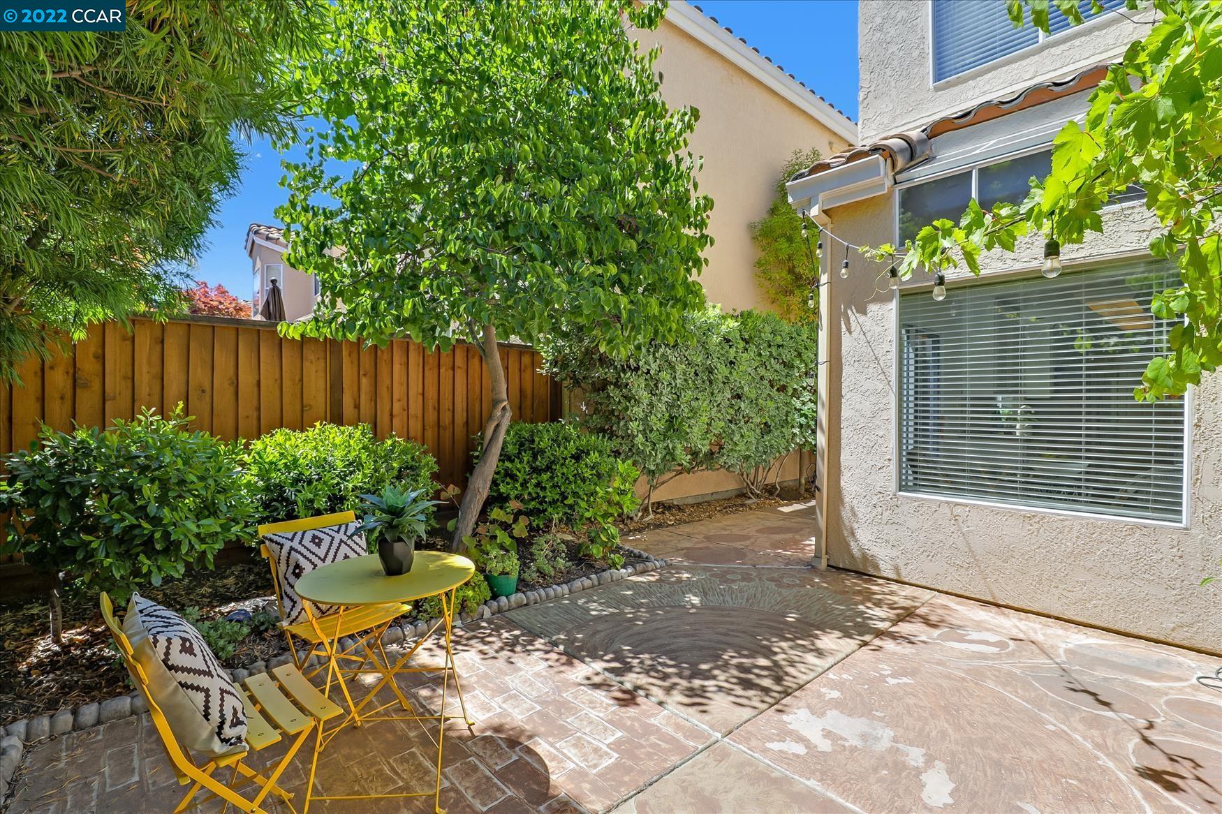 388 Catalan Way San Ramon, CA 94582 - Photo 43 of 52 a view of a backyard with table and chairs and potted plants