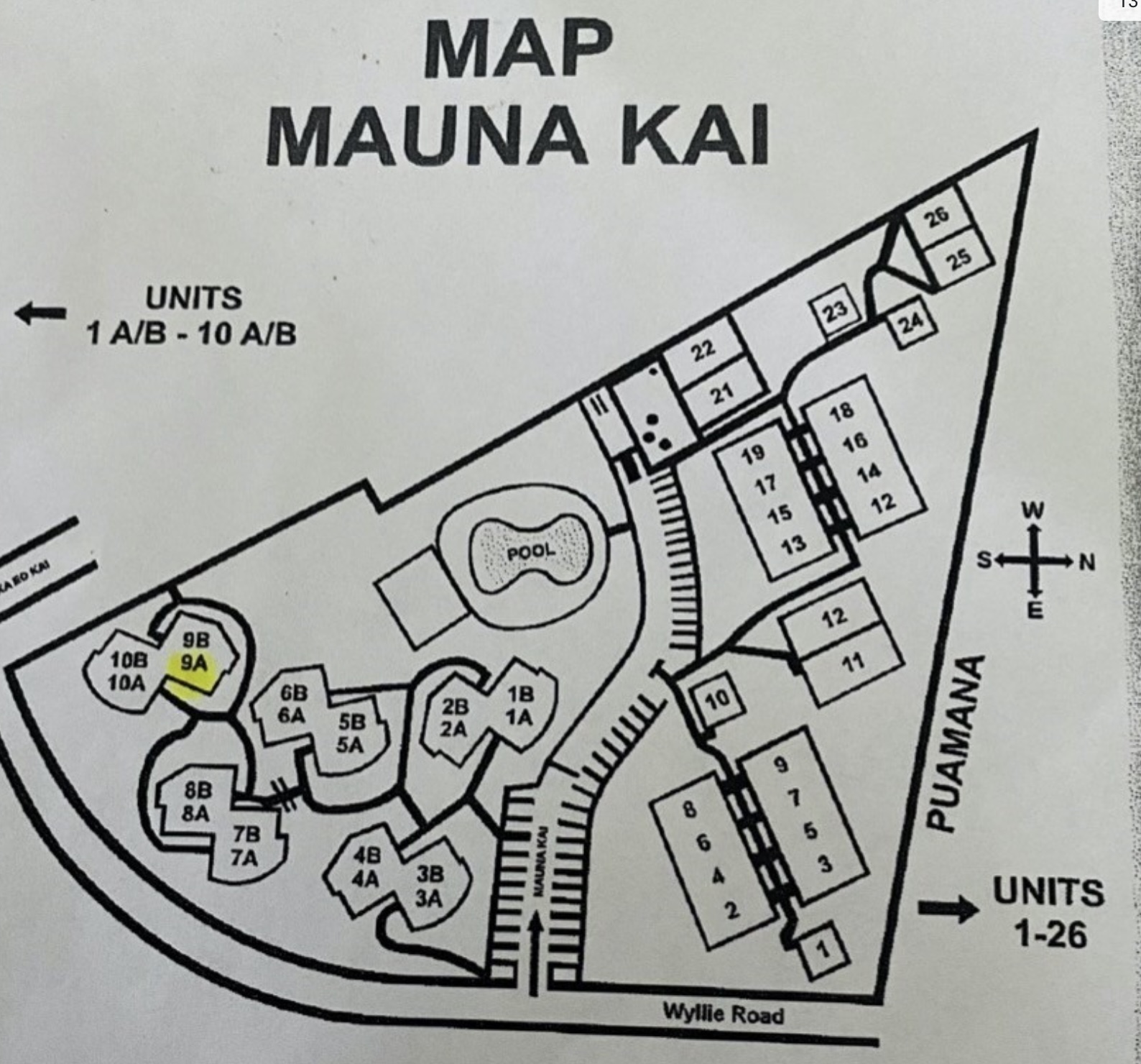 3920 Wyllie Road, Unit 9A Princeville, HI 96722 - Photo 30 of 30 a view of a sign in a hallway