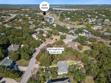 an aerial view of multiple house