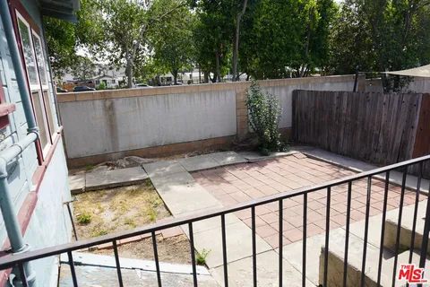 a view of balcony with a swing