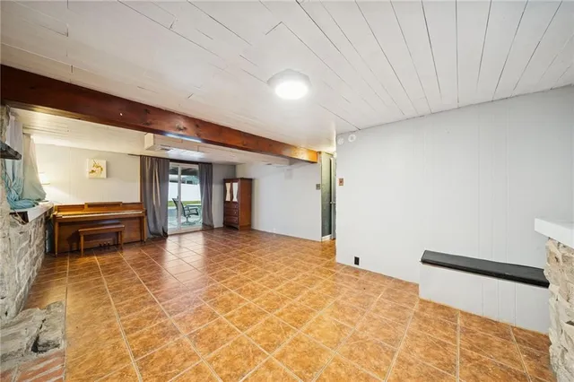 a view of livingroom with furniture and fireplace