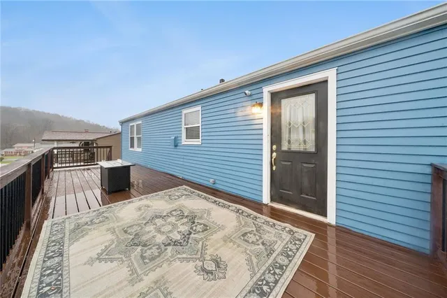 a view of a backyard of a house