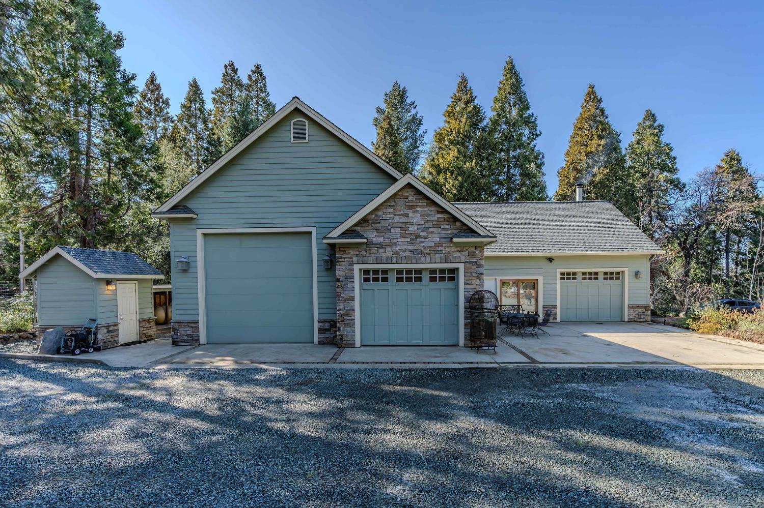 24985 Shake Ridge Road Volcano, CA 95689 - Photo 2 of 92 a view of a house with a yard and large tree