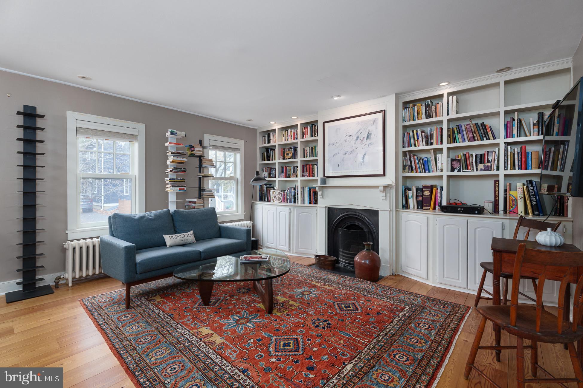 29 Chestnut Street Princeton, NJ 08542 - Photo 3 of 26 a living room with furniture and a fireplace
