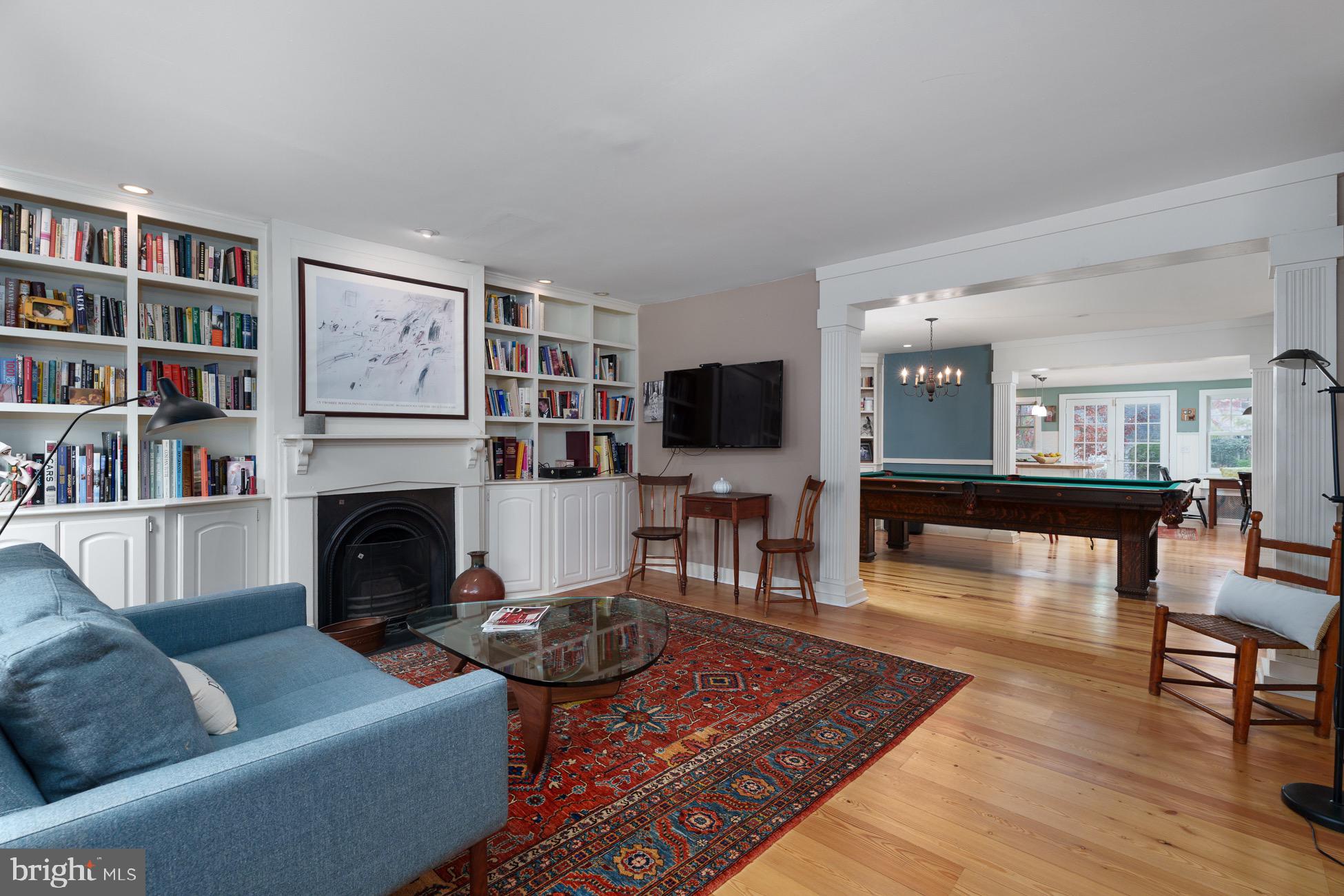 29 Chestnut Street Princeton, NJ 08542 - Photo 4 of 26 a living room with furniture a rug and a fireplace