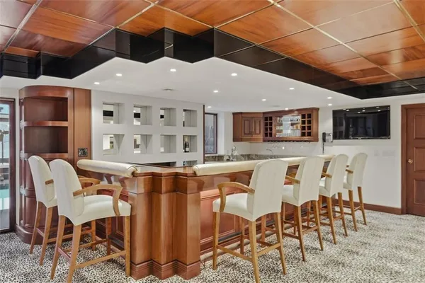 view of a dining room with furniture