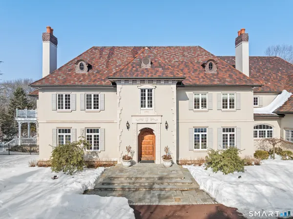 a front view of a house