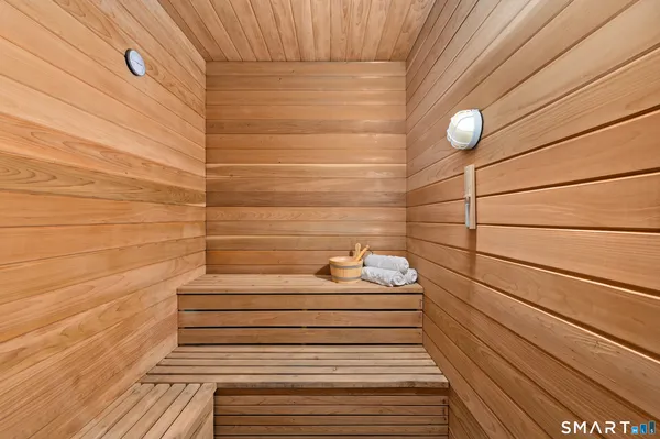 a view of a door and wooden floor