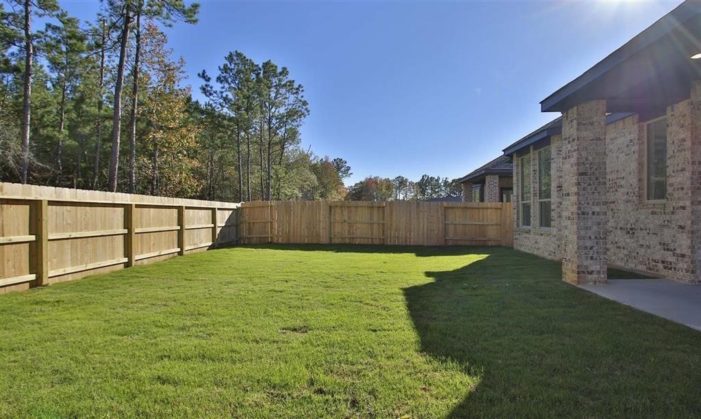 17351 Merigold Hts Drive Conroe, TX 77302 - Photo 4 of 49 a view of backyard with green space