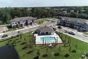 250 Evertree Loop Sanford, FL 32771 - Photo 18 of 19 an aerial view of a house with swimming pool garden and patio