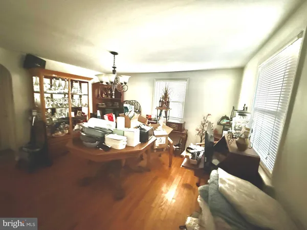 a view of a living room and dining room