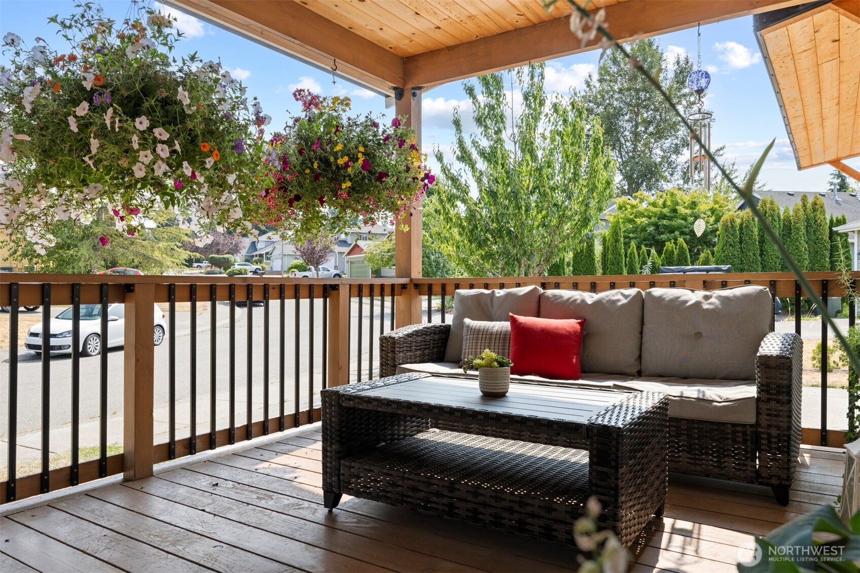 3941 Lakemont Road Bellingham, WA 98226 - Photo 39 of 40 a view of a balcony with furniture