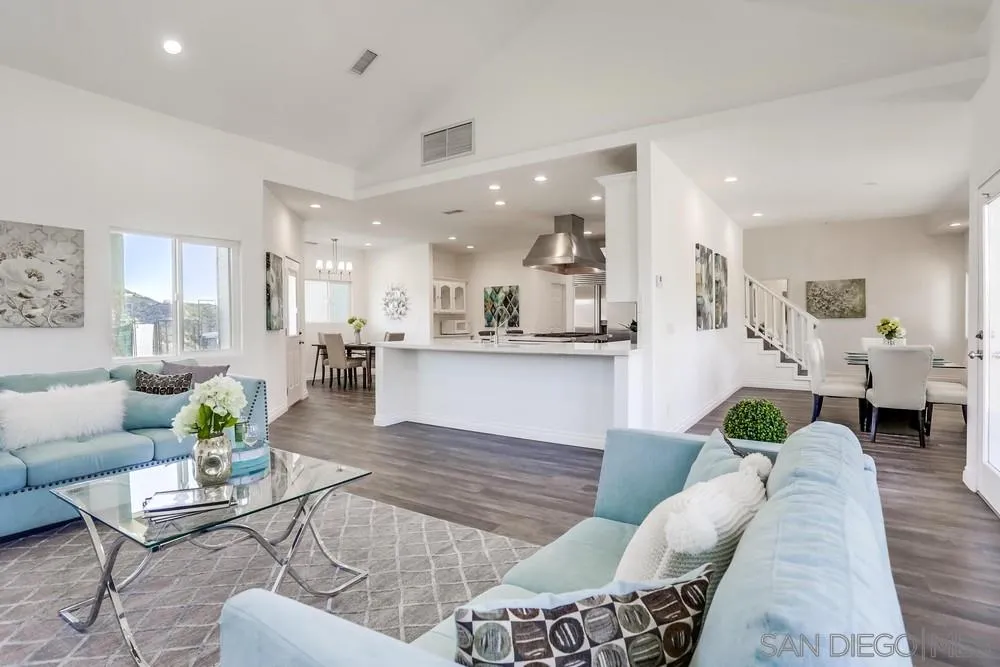 39431 American Road Fallbrook, CA 92028 - Photo 9 of 62 a living room with furniture and view of kitchen
