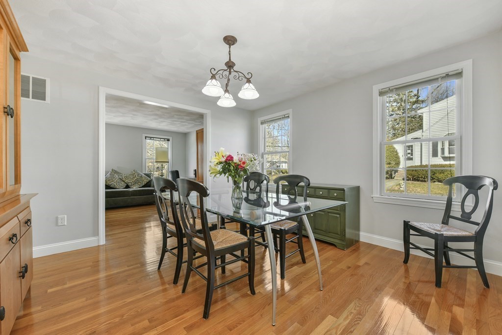 211 Pearl Street Reading, MA 01867 - Photo 7 of 34 a view of a dining room with furniture and wooden floor