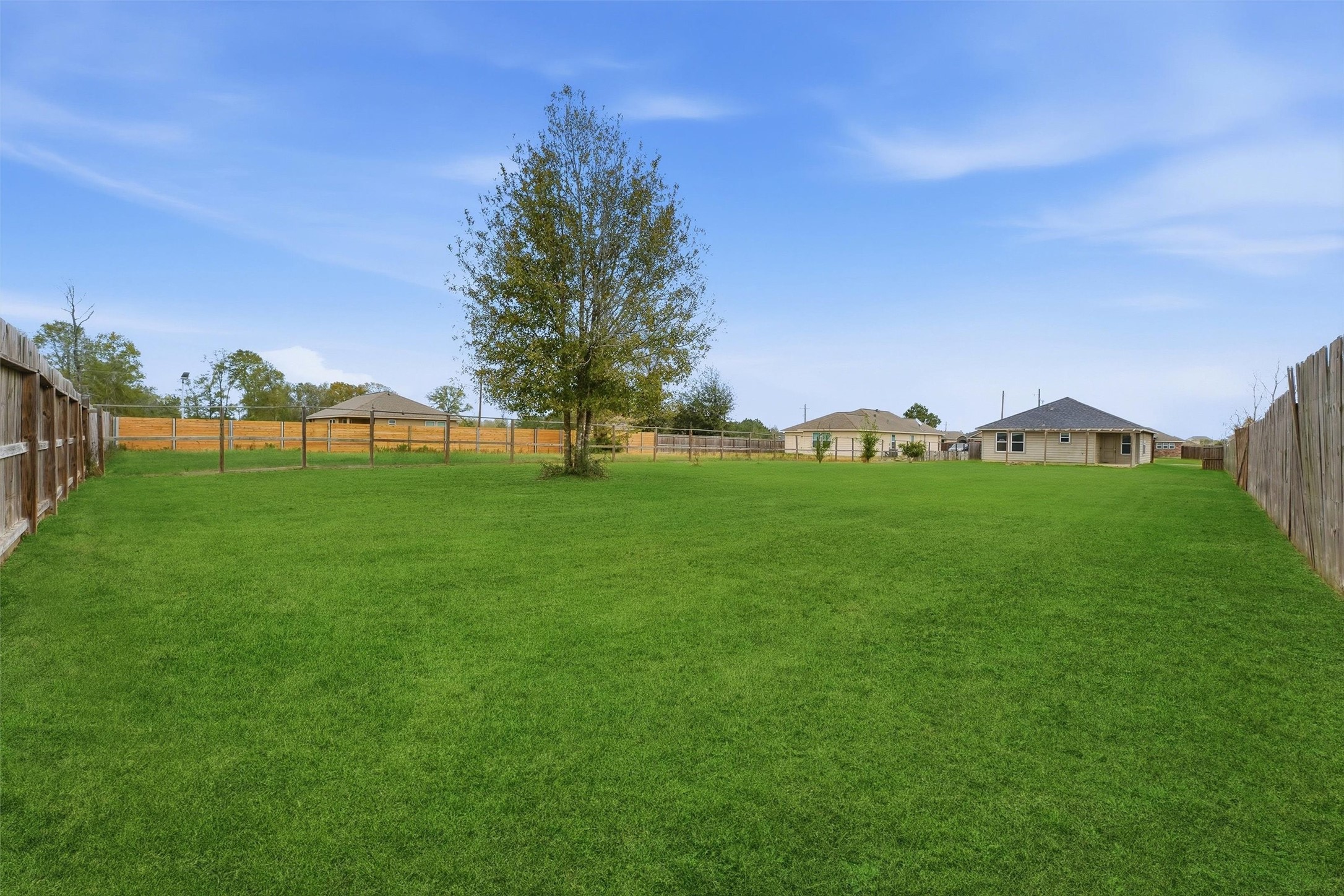 47 Road 5103 Cleveland, TX 77327 - Photo 30 of 33 a view of a backyard with plants and large trees
