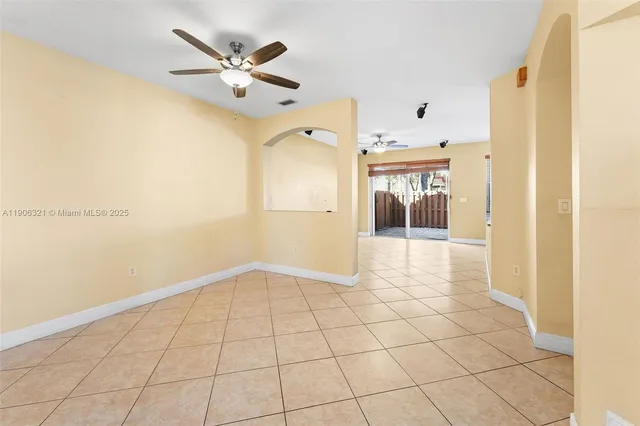 a view of an empty room