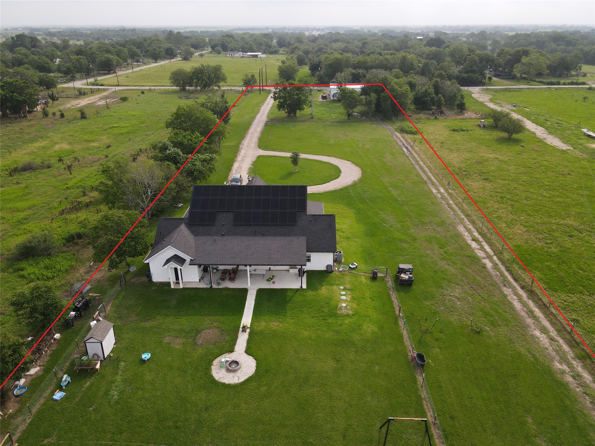1335 Hilltop Road Beasley, TX 77417 - Photo 45 of 46 outline of the Property from the front of the Road