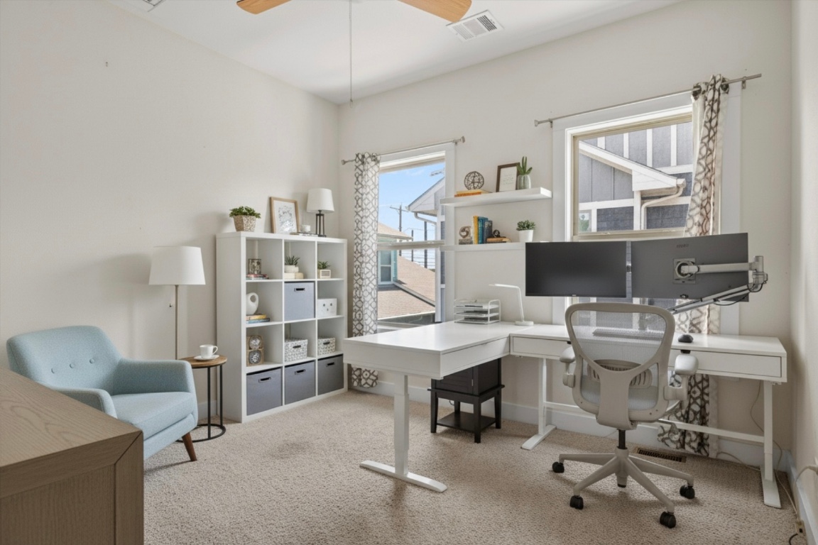 720 Pedernales Street, Unit B Austin, TX 78702 - Photo 8 of 15 a view of a workspace with furniture