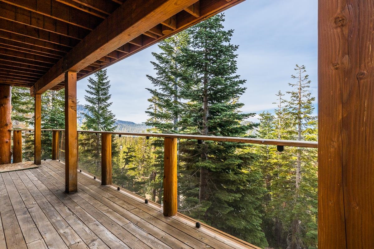 629 John Muir Road Mammoth Lakes, CA 93546 - Photo 36 of 49 a view of balcony with wooden floor
