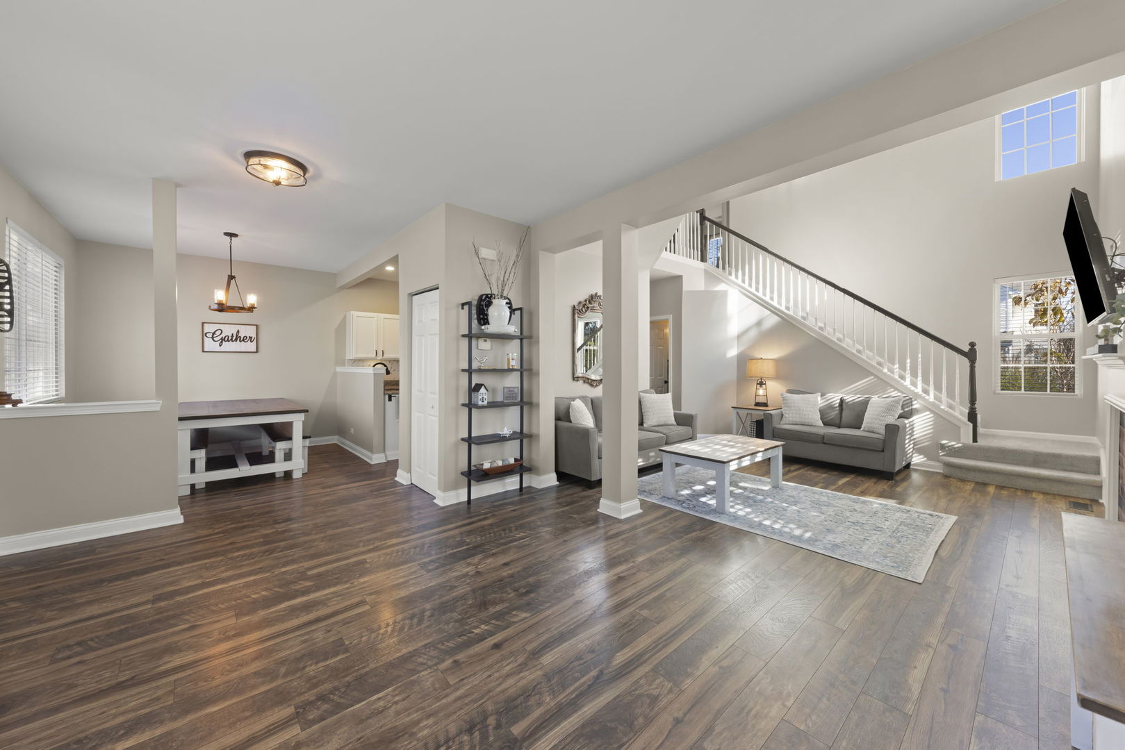 2263 Reflections Drive Aurora, IL 60502 - Photo 6 of 31 a living room with furniture and stairs
