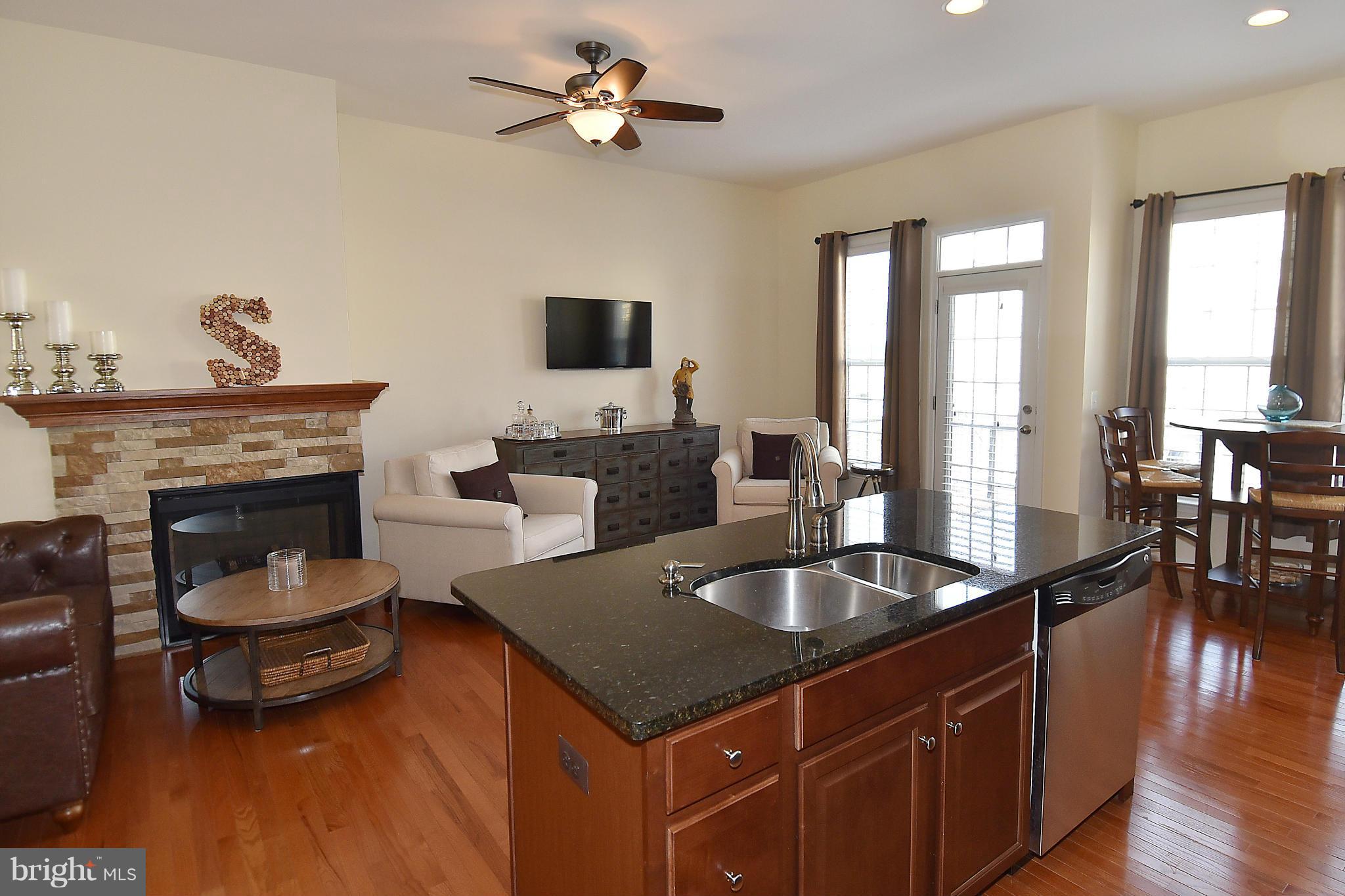 22641 Twitter Square Ashburn, VA 20148 - Photo 11 of 30 Family Rm w/ 2-sided gas fireplace