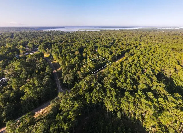 a view of a city with an outdoor space